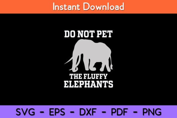 Do Not Pet the Fluffy Elephants Funny Review