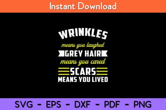 Wrinkles Grey Hair Scars Senior Citizen Design Review