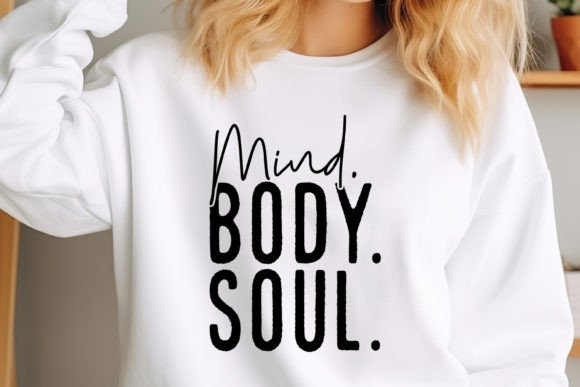 Yoga SVG Design: Mind. Body. Soul.